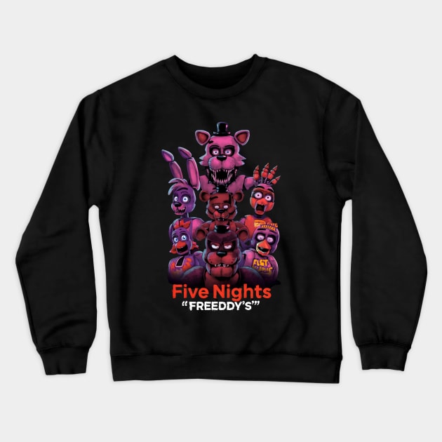 Five Nights At Freddy's Crewneck Sweatshirt by Farmer